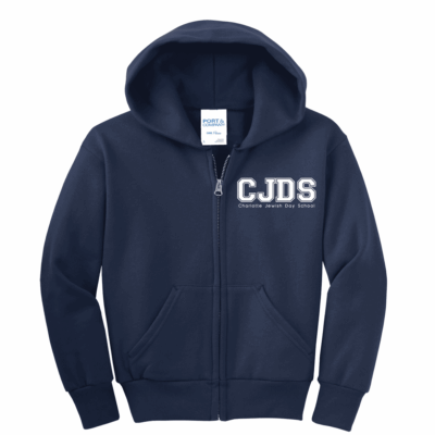 CJDS ZIP UP HOODIE NAVY