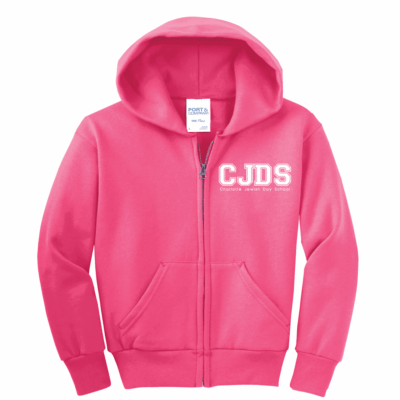 CJDS ZIP UP HOODIE NEON PINK